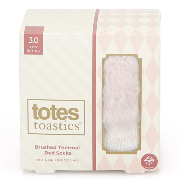 totes toasties® Ladies Thermal Brushed Bed Sock Oat Extra Image 5